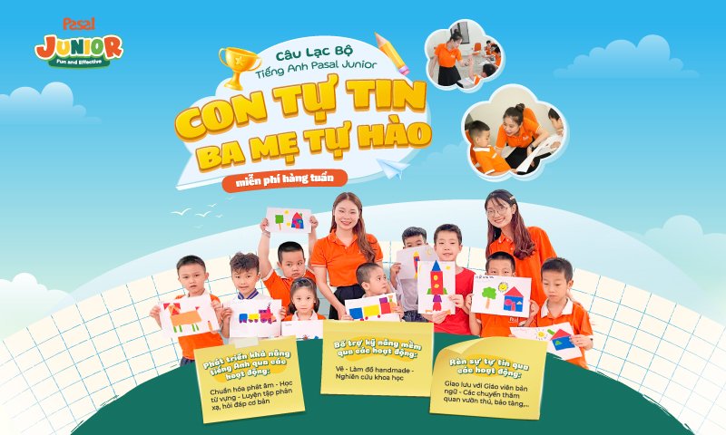Tham gia câu lạc bộ tiếng Anh trẻ em MIỄN PHÍ tại Hà Nội và Bắc Ninh