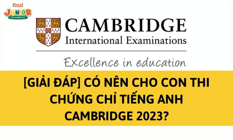 [Giải đáp] Có nên cho con thi chứng chỉ tiếng Anh Cambridge 2023?