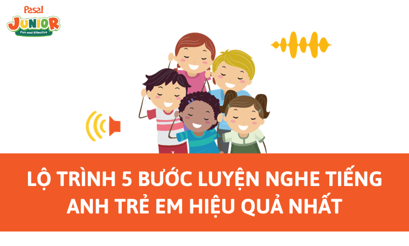 Lộ trình 5 bước luyện nghe tiếng Anh trẻ em hiệu quả nhất
