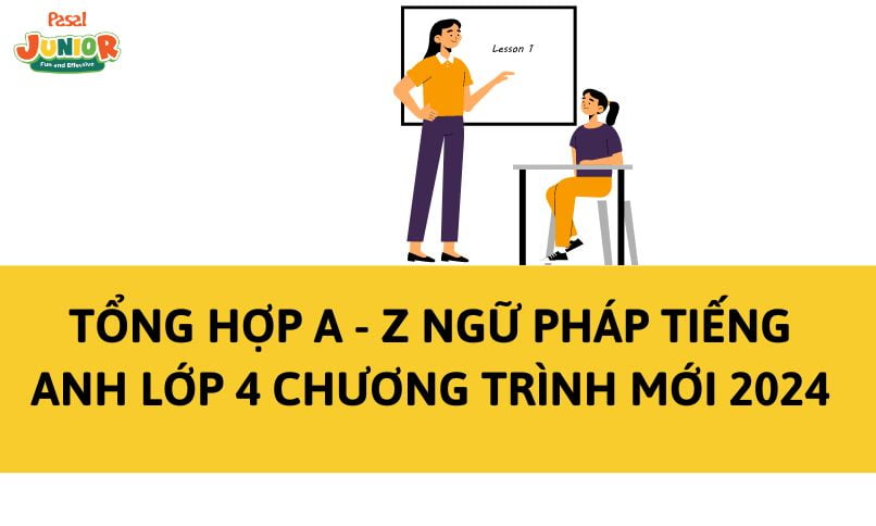 Tổng hợp A – Z ngữ pháp tiếng Anh lớp 4 chương trình mới 2024